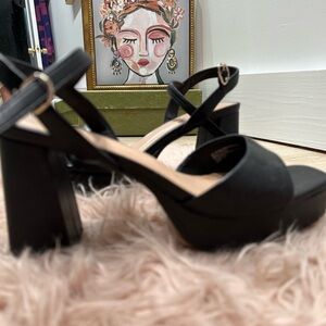 Elegant Black Women's Platform Sandals